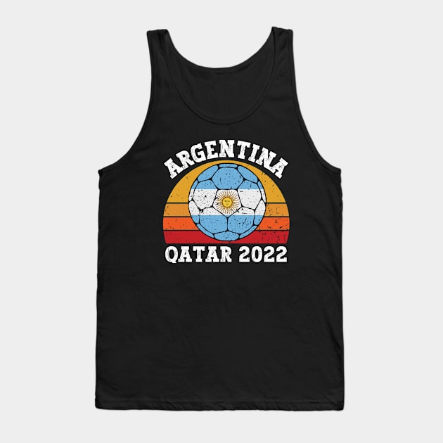 Argentina Qatar 2022 Tank Top by footballomatic